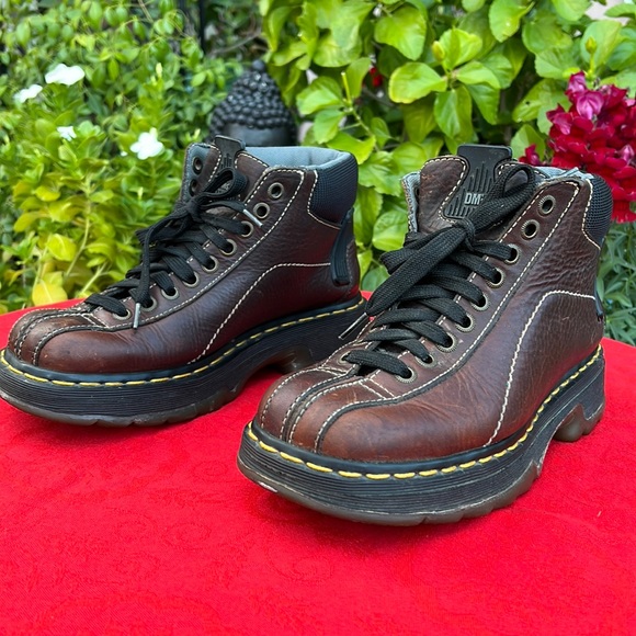 🏴󠁧󠁢󠁥󠁮󠁧󠁿 Dr. Martens England Split Toe Chunky Ankle / Hiking Boots UK 6 - Picture 8 of 16